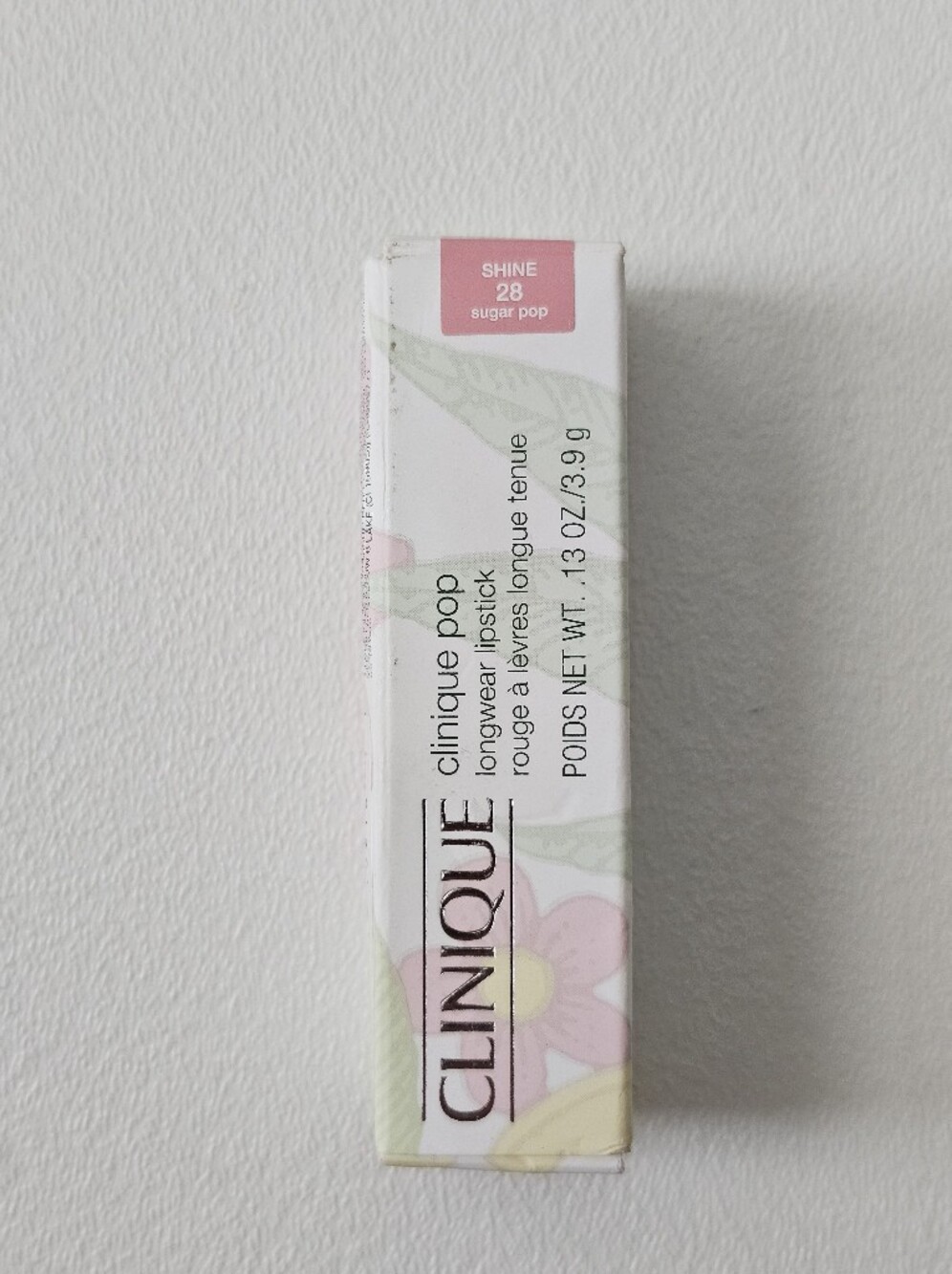 Clinique Pop Longwear Lipstick Shine 28 Sugar Pop Full Size NWT/ NIB Green Tube - Picture 4 of 7